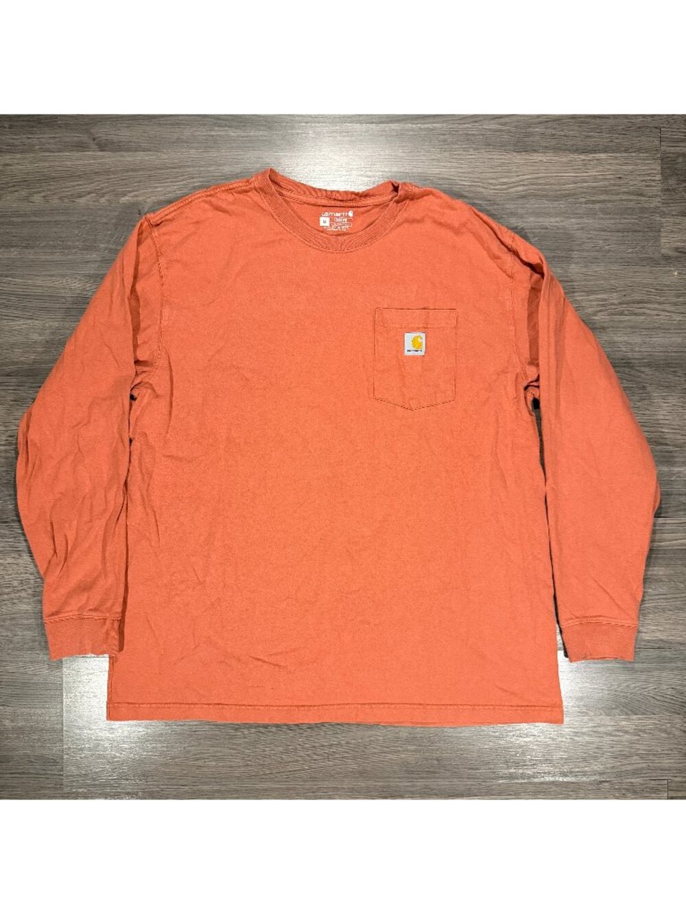 Carhartt Men's Long Sleeve Pocket Shirt - Orange